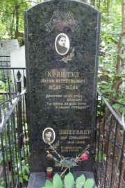 Криштул Нухим Меер-Лейбович, Москва, Востряковское кладбище